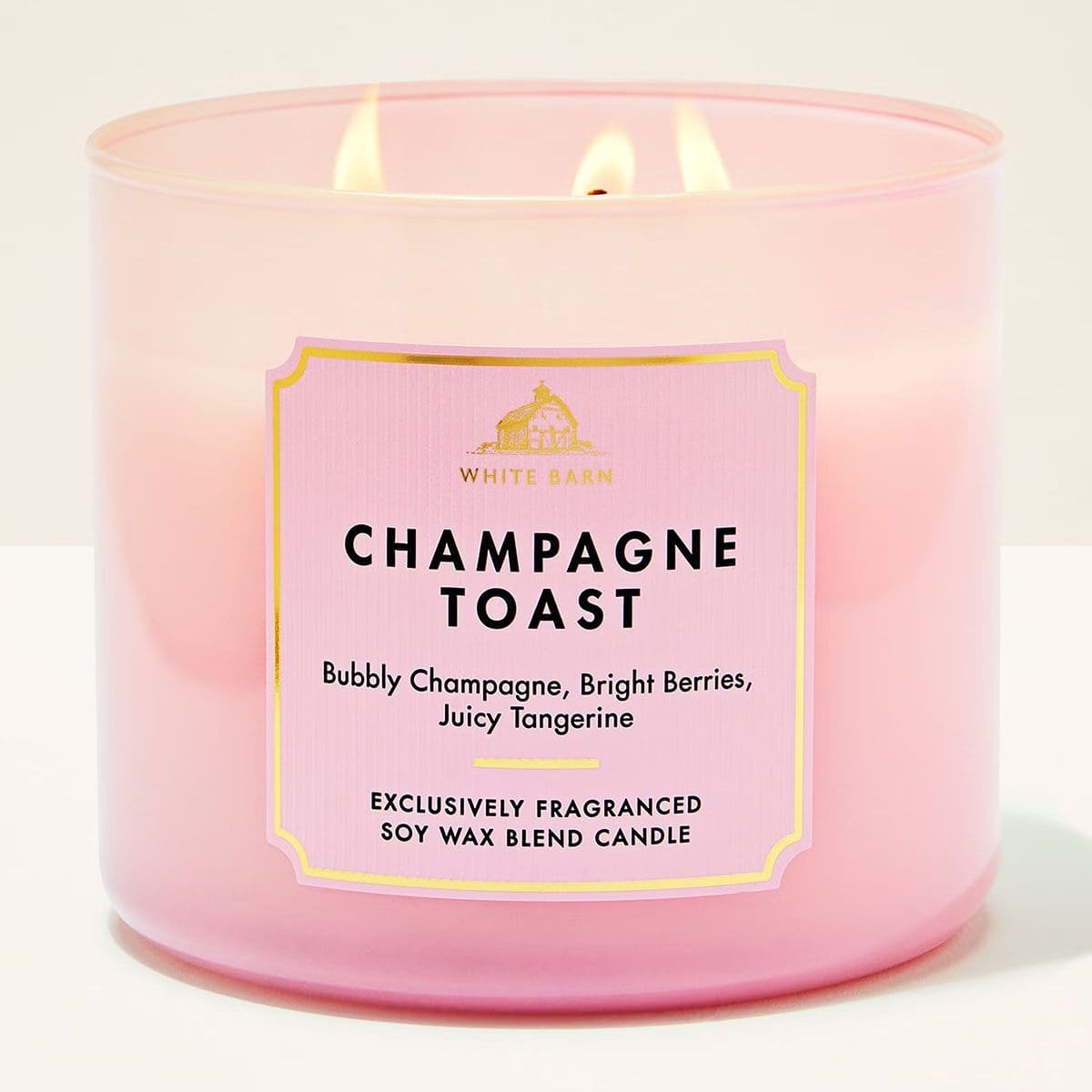 Vela Grande de 3 Pabilos Bath & Body Works Champagne Toast