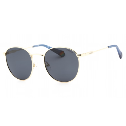 Alternative view of Polaroid, Lentes de Sol, Redondo, Uni, 6171/S Gold / Blue
