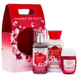 Set de Regalo, Bath & Body Works, 3 Piezas, Japanese Cherry Blossom