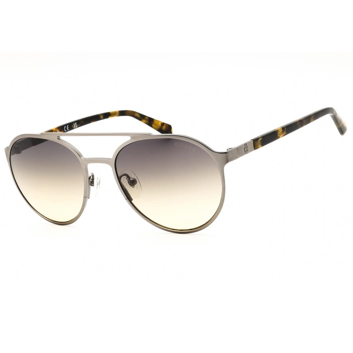 Guess, Lentes de Sol, Uni, Round, GU00211 Matte Gunmetal / Smoke