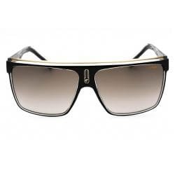 Alternative view of Carrera, Lentes de Sol, Rectangular, Unisex, 22/N Black Gold B / Brown