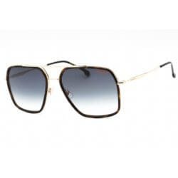 Carrera, Lentes de Sol, Rectangular, Unisex, 273/s Havana Gold / Green Shaded