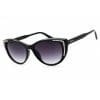 Guess, Lentes de Sol, Mujer, Rectangular, GO00006 Shiny Black / Gradient Smoke