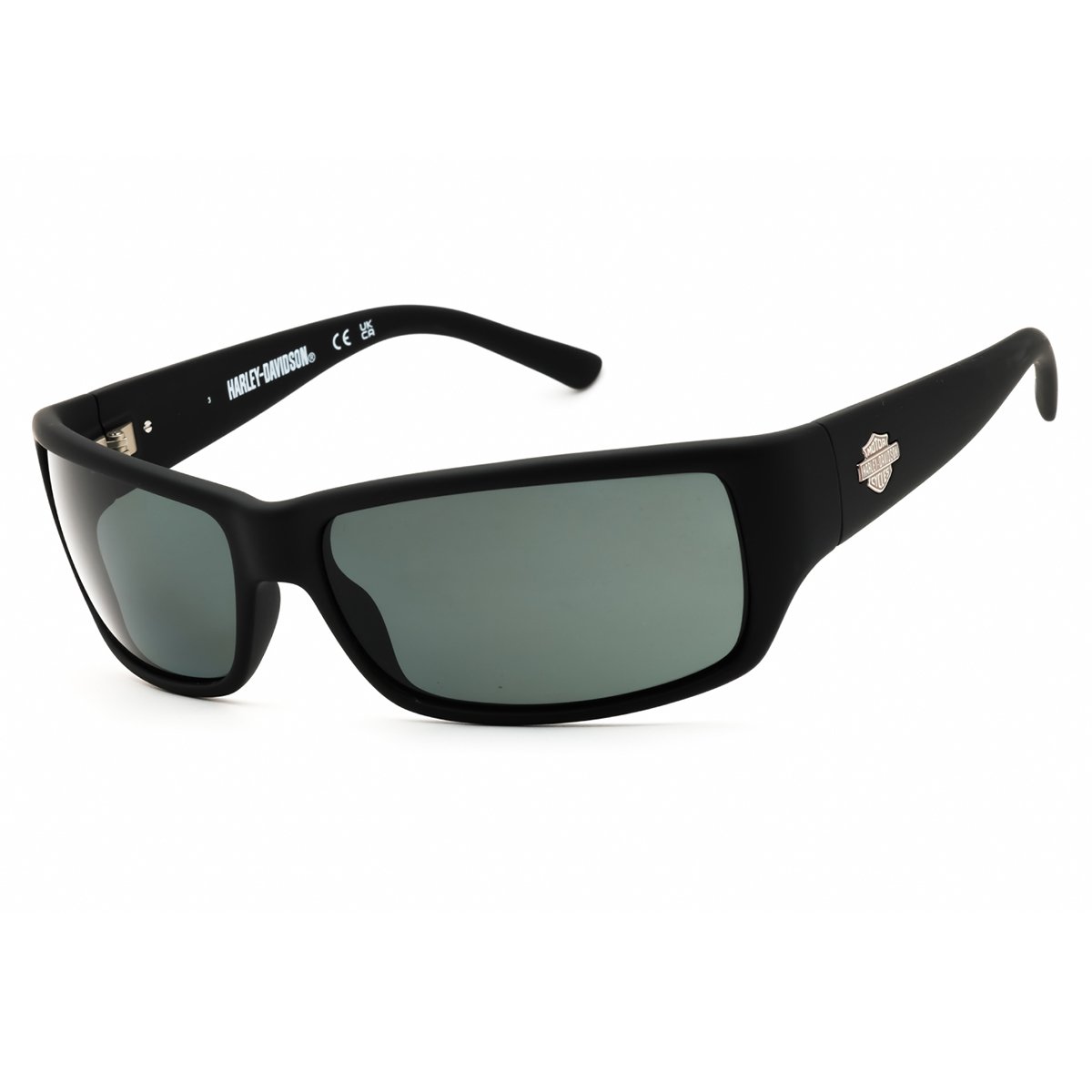 Harley Davidson, Lentes de Sol, Rectangular, Hombre, HD0860X Matte Black / Smoke Polarized