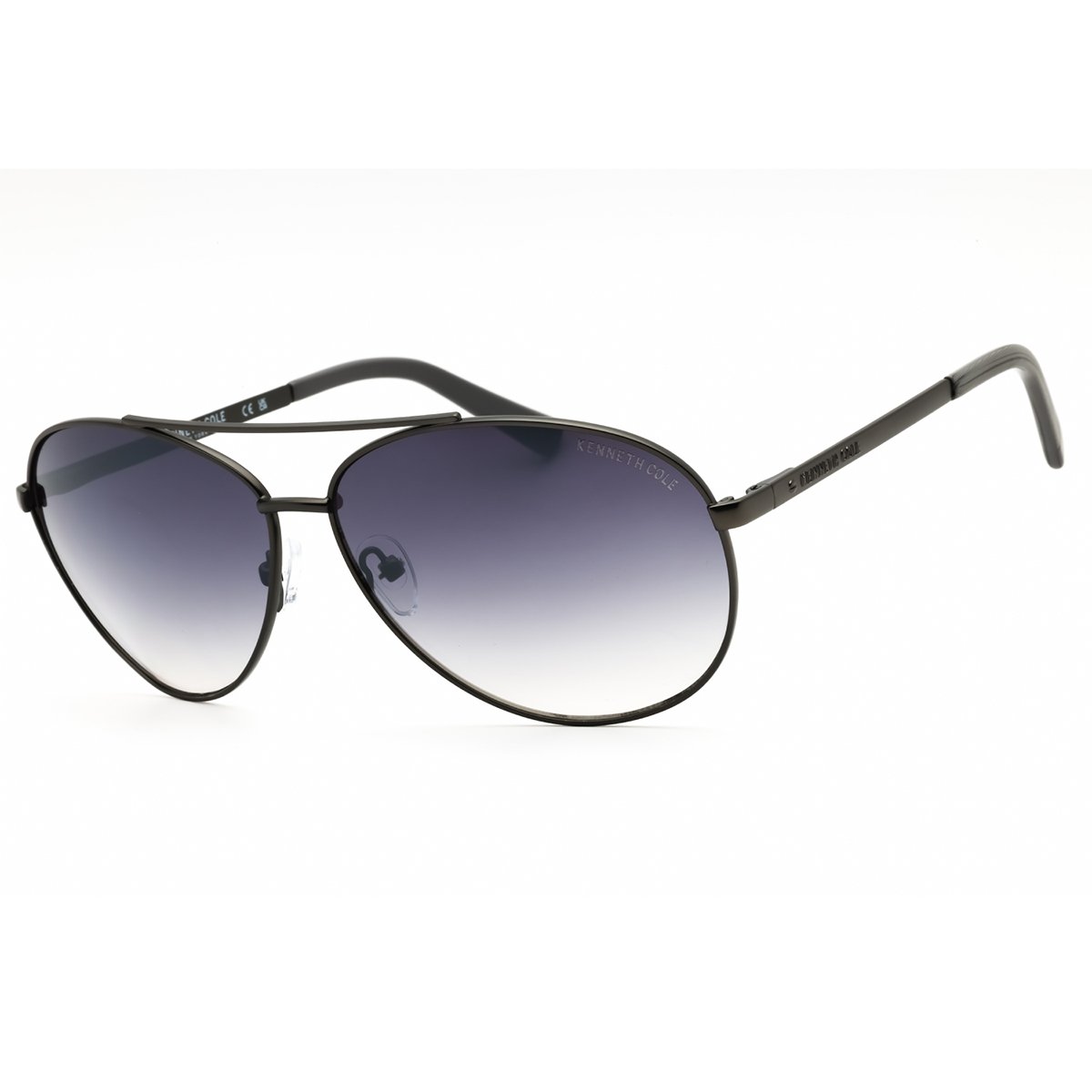 Kenneth Cole NY, Lentes de Sol, Aviador, Uni, KC00033 Matte Gunmetal / Smoke Mirror