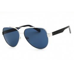 Kenneth Cole NY, Lentes de Sol, Aviador, Uni, KC00034 Shiny Light Nickeltin / Blue