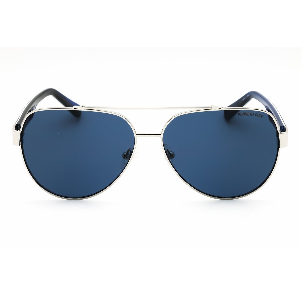 Kenneth Cole NY, Lentes de Sol, Aviador, Uni, KC00034 Shiny Light Nickeltin / Blue - Imagen 2