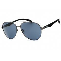 Kenneth Cole Reaction, Lentes de Sol, Aviador, Uni, KC1318 Shiny Gunmetal / Smoke
