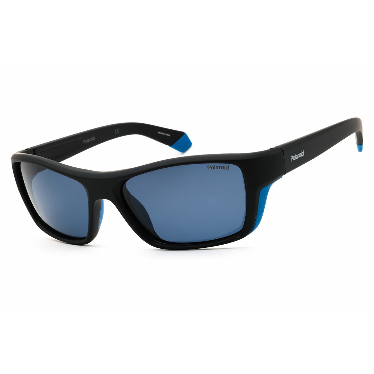 Polaroid, Lentes de Sol, Rectangular, Uni, 7046/S Black Azure / Blue