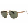 Calvin Klein, Lentes de Sol, Aviador, Uni, CKJ24202SN Amber Gold / Green
