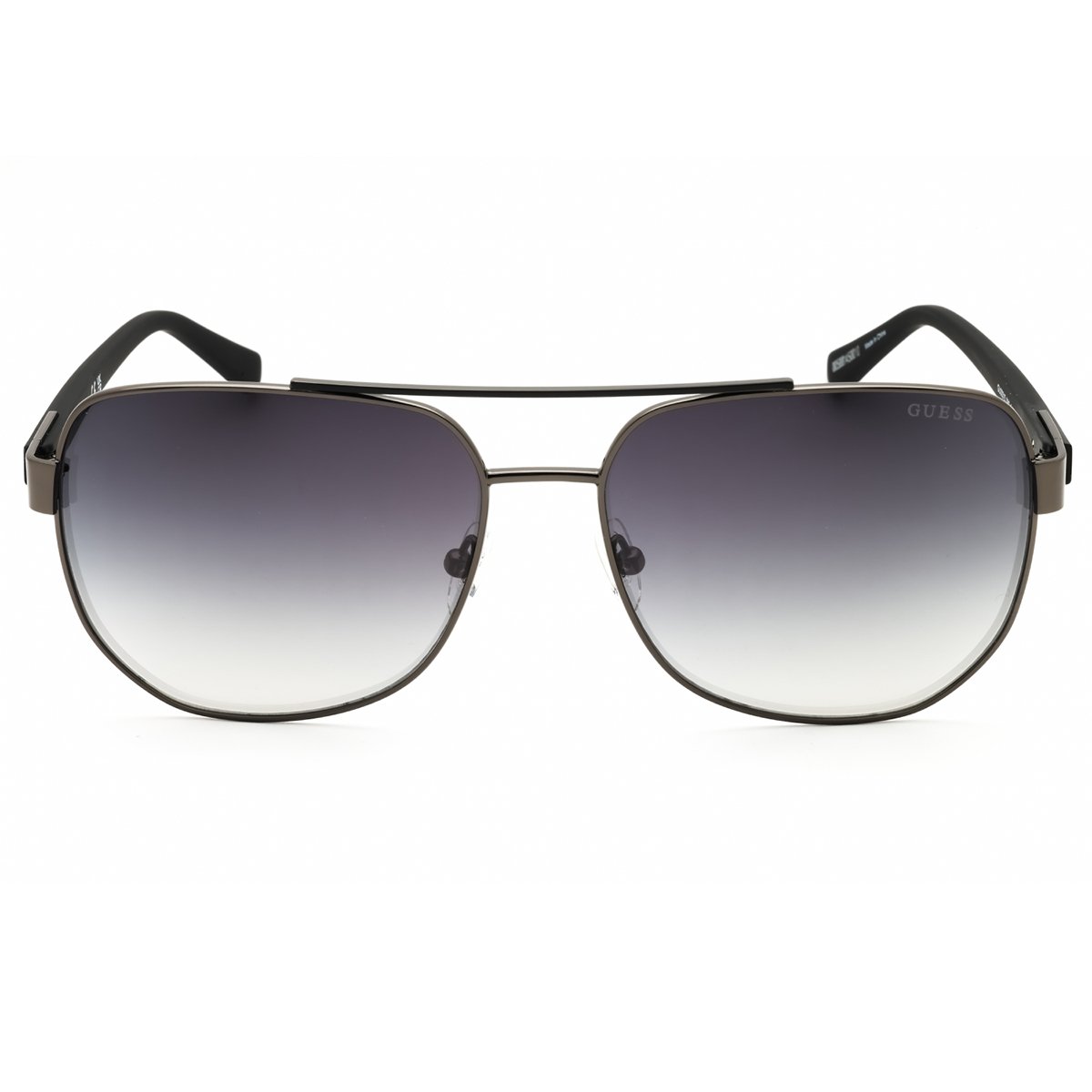 Guess, Lentes de Sol, Aviador, Uni, GU00015 Shiny Gunmetal / Smoke Mirror - Imagen 2