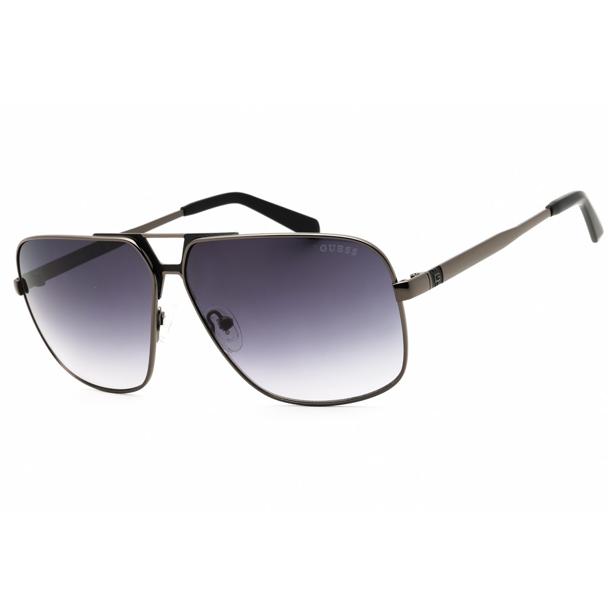Guess, Lentes de Sol, Rectangular, Uni, GU00070 Shiny Gunmetal / Gradient Smoke