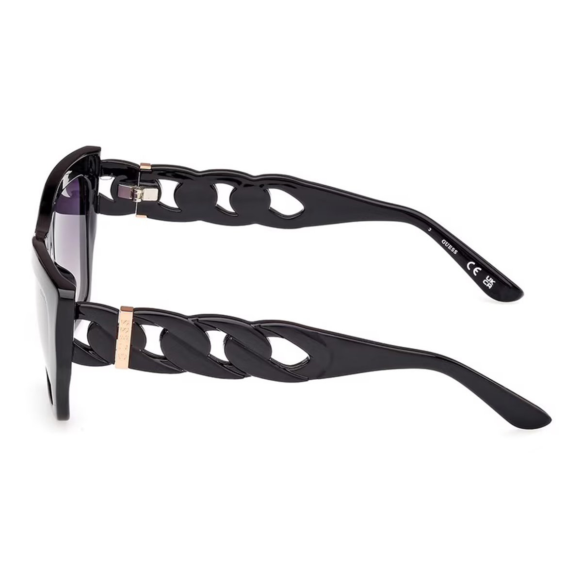 Guess, Lentes de Sol, Mujer, Cat Eye, GU00111 Shiny Black / Gradient Smoke - Imagen 3