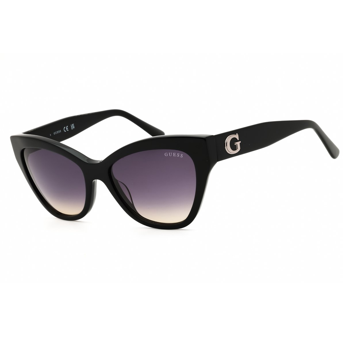 Guess, Lentes de Sol, Mujer, Cat Eye, GU00204 Shiny Black / Gradient Smoke