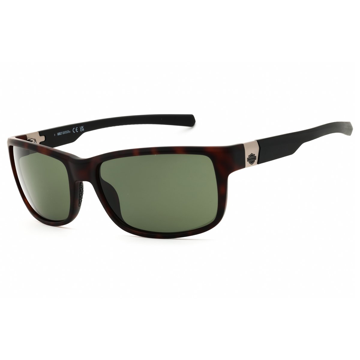 Harley Davidson, Lentes de Sol, Rectangular, Uni, HD00022 Dark Havana / Green
