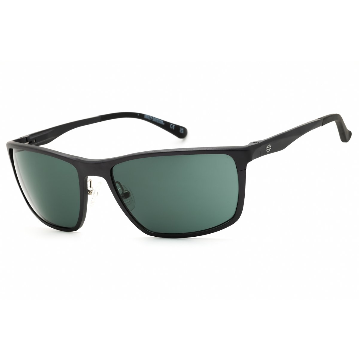 Harley Davidson, Lentes de Sol, Rectangular, Uni, HD1015X Matte Gunmetal / Green Polarized