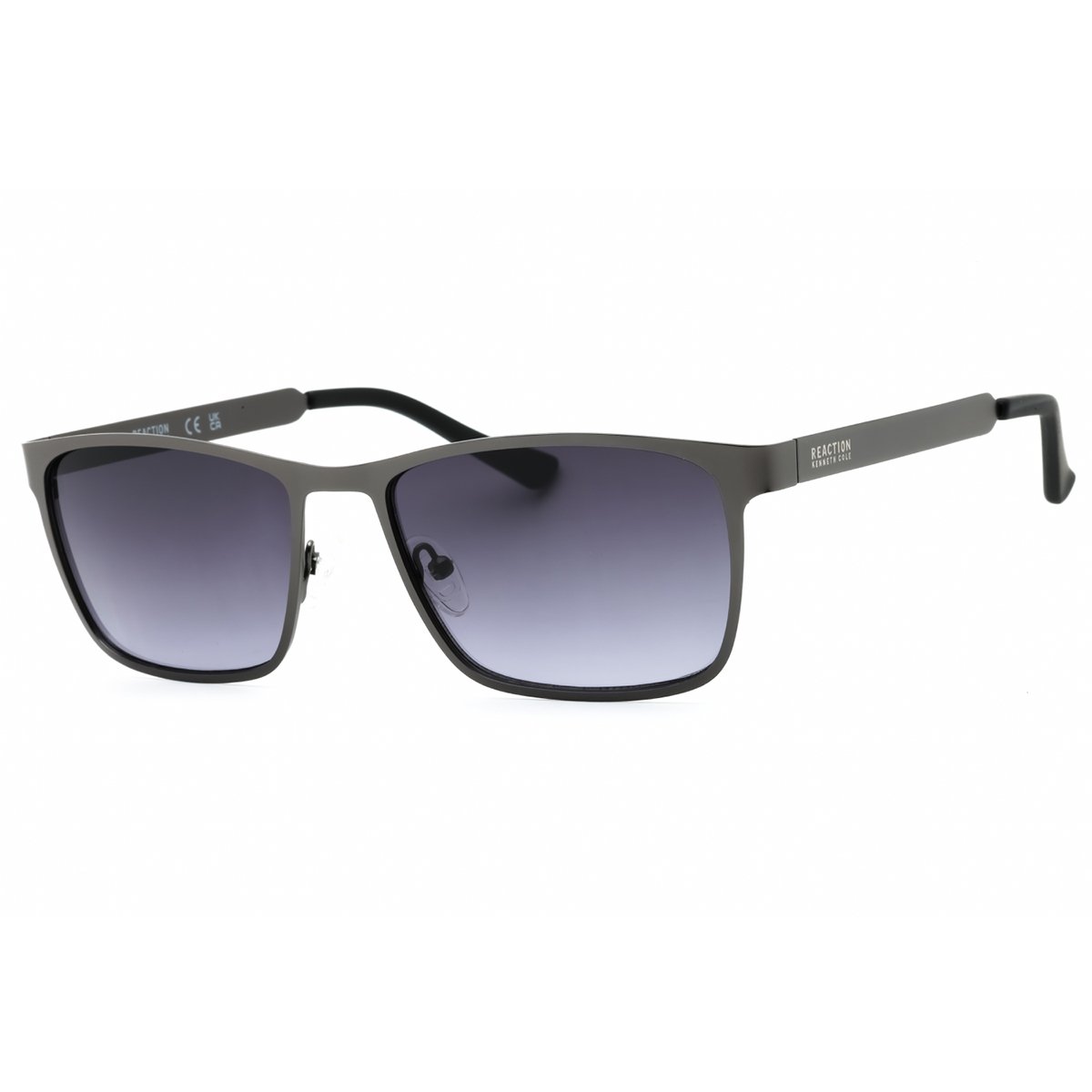 Kenneth Cole Reaction, Lentes de Sol, Rectangular, Uni, KC1329 Matte Gunmetal / Gradient Smoke