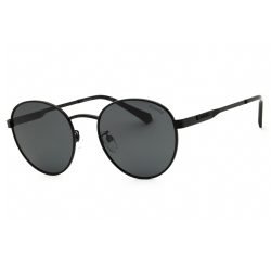Polaroid, Lentes de Sol, Redondo, Uni, 2144/G/S/X Matte Black / Grey