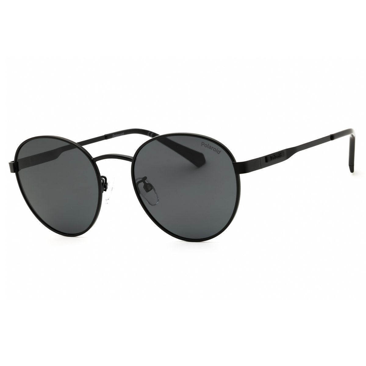 Polaroid, Lentes de Sol, Redondo, Uni, 2144/G/S/X Matte Black / Grey