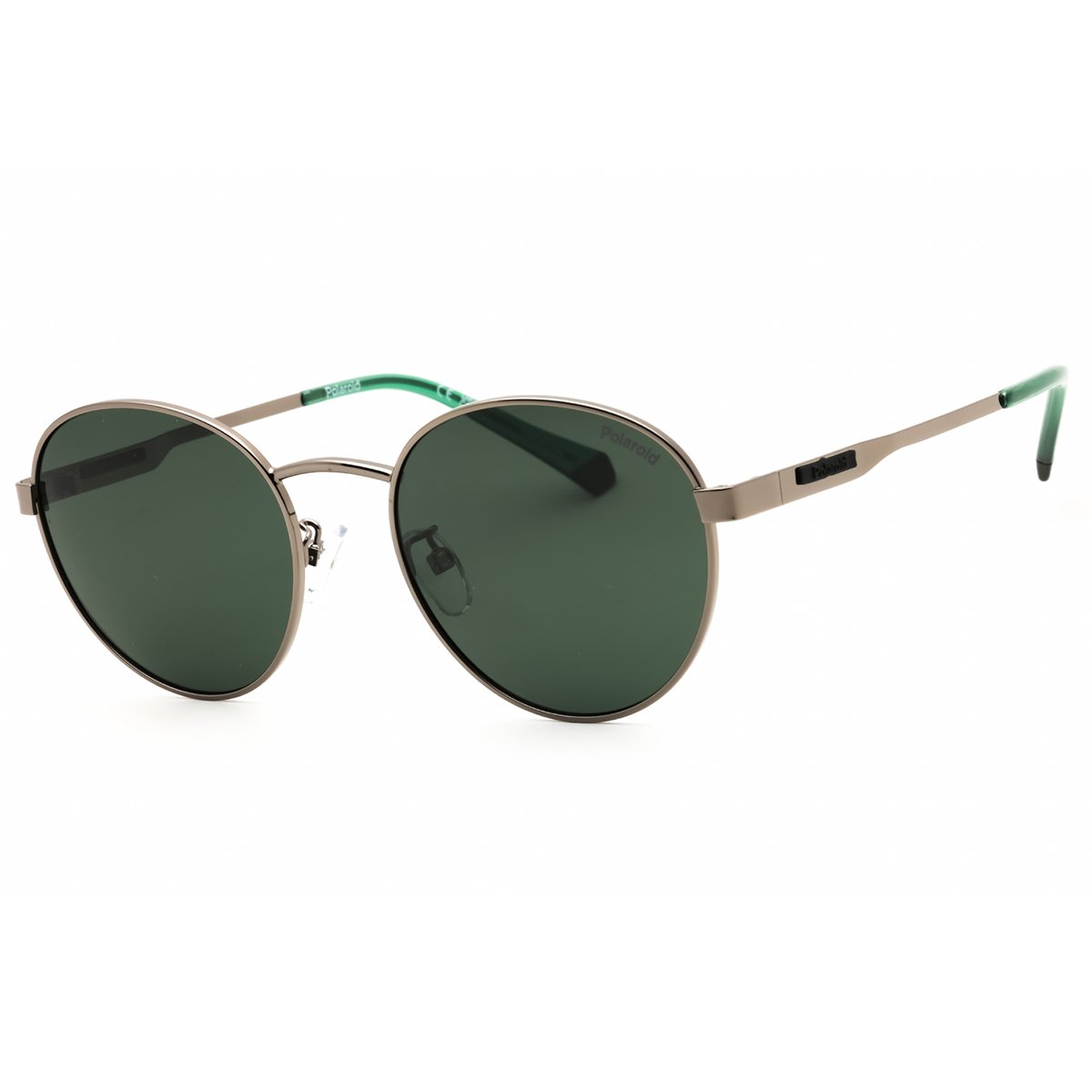 Polaroid, Lentes de Sol, Redondo, Uni, 2144/G/S/X Ruthenium / Green