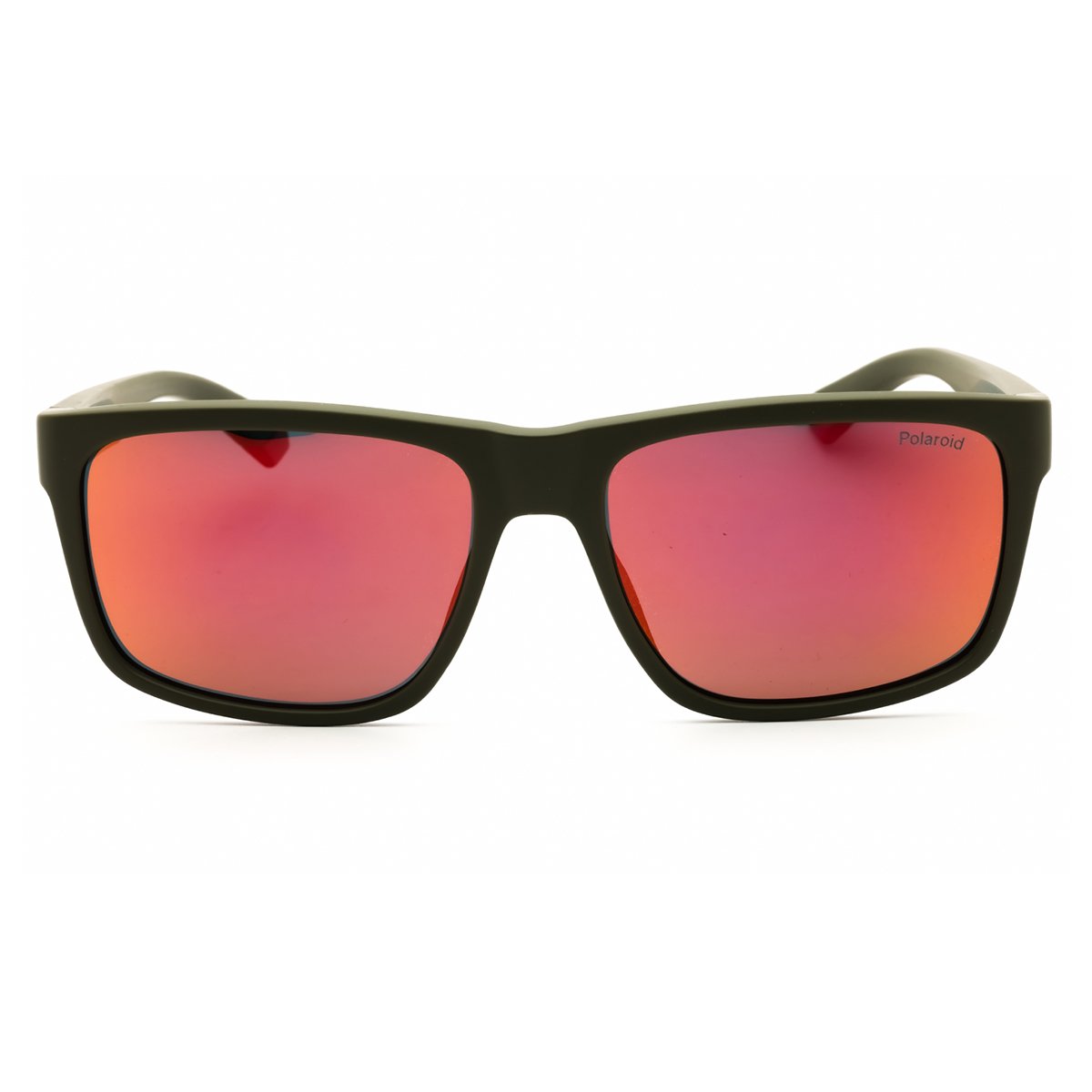 Polaroid, Lentes de Sol, Rectangular, Uni, 2149/S Military Green / Gradient Orange Mirror - Imagen 2
