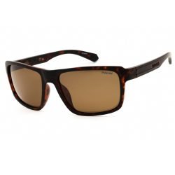 Polaroid, Lentes de Sol, Rectangular, Uni, 2158/S Matte Brown / Brown