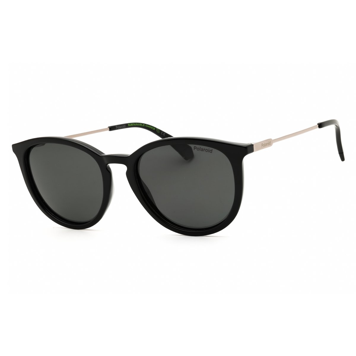 Polaroid, Lentes de Sol, Redondo, Uni, 4143/S/X Black / Polar Grey