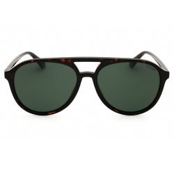 Alternative view of Polaroid, Lentes de Sol, Aviador, Uni, 4162/S Havana / Green