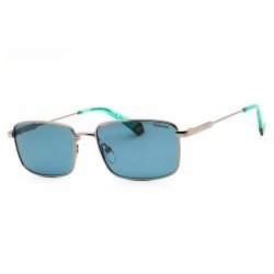Polaroid, Lentes de Sol, Rectangular, Uni, 6227/S/X Ruthenium / Blue