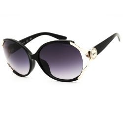 Guess Factory, Lentes de Sol, Rectangular, Mujer, GF6099 Shiny Black / Gradient Smoke