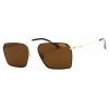 Carrera, Lentes de Sol, Rectangular, Uni, 356/S/ Gold BRGN / Brown
