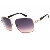 Guess, Lentes de Sol, Mujer, Rectangular, GU00159 Shiny Rose Gold / Gradient Smoke