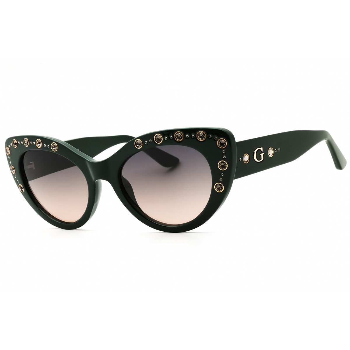 Guess, Lentes de Sol, Mujer, Cat Eye, GU00163 Shiny Dark Green / Gradient Smoke