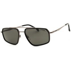 Carrera, Lentes de Sol, Rectangular, Uni, 338/S, Dark Ruthenium Black / Grey