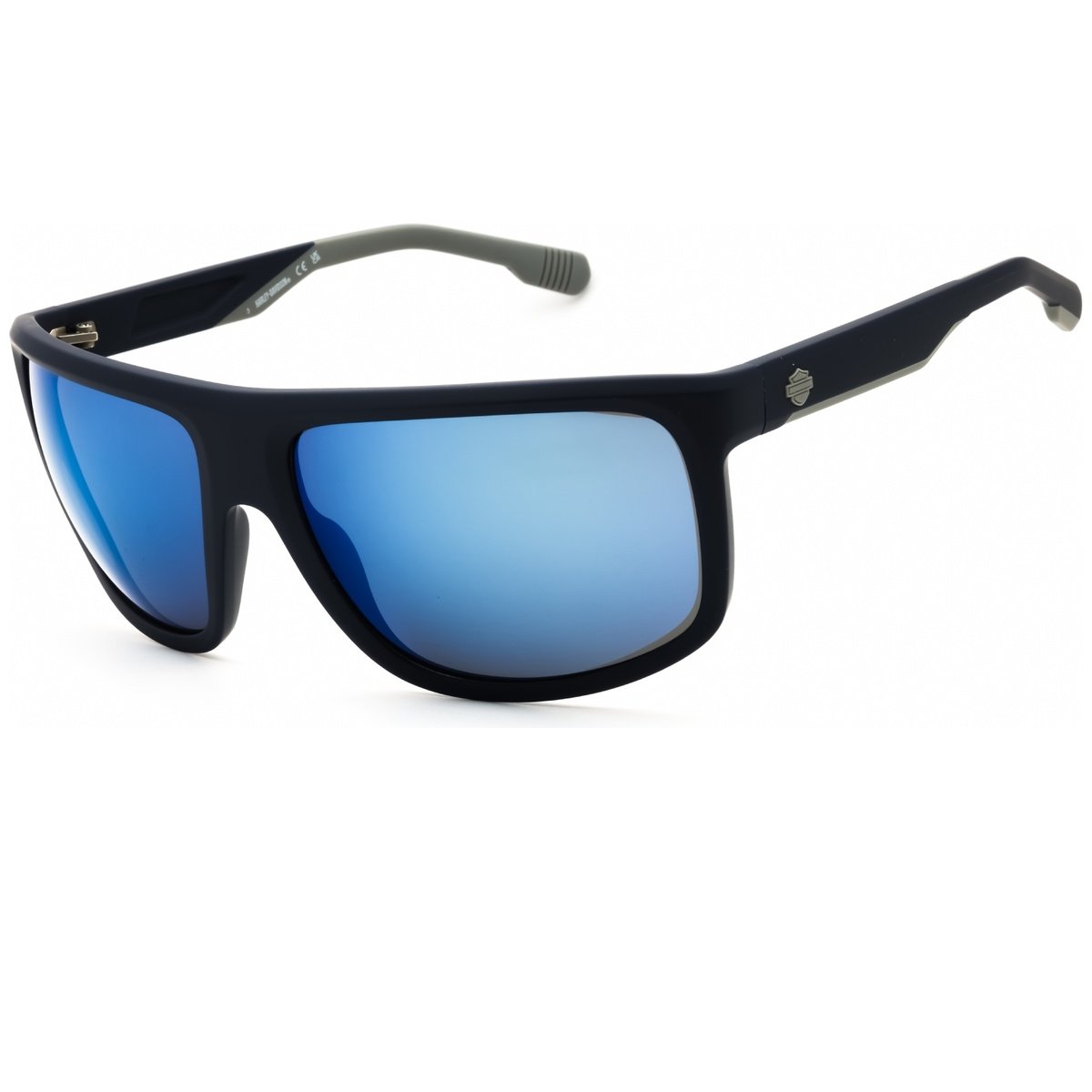 Harley Davidson, Lentes de Sol, Rectangular, Uni, HD00029 Matte Blue / Blue Mirror